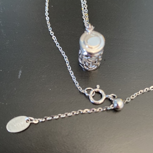 .925 Sterling silver Wishing bottle pendant - Picture 1 of 4
